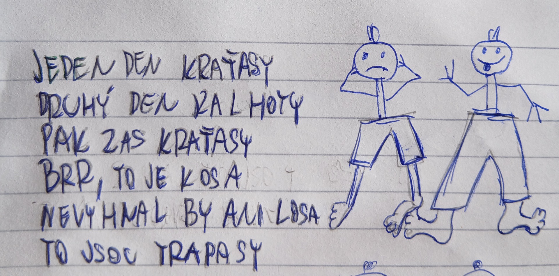 Krátká báseň s příchutí humoru o kontrastech našeho počasí.